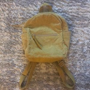 Wild fable mustard yellow corduroy mini backpack